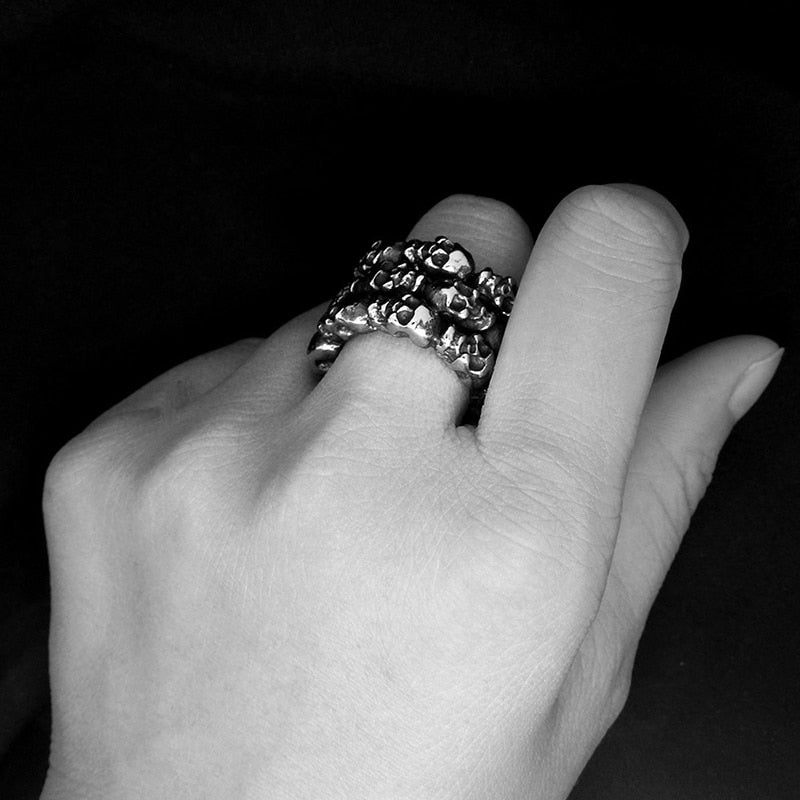 Men's Ring Skull Punk Exaggerated Big Ring Accessories Gift