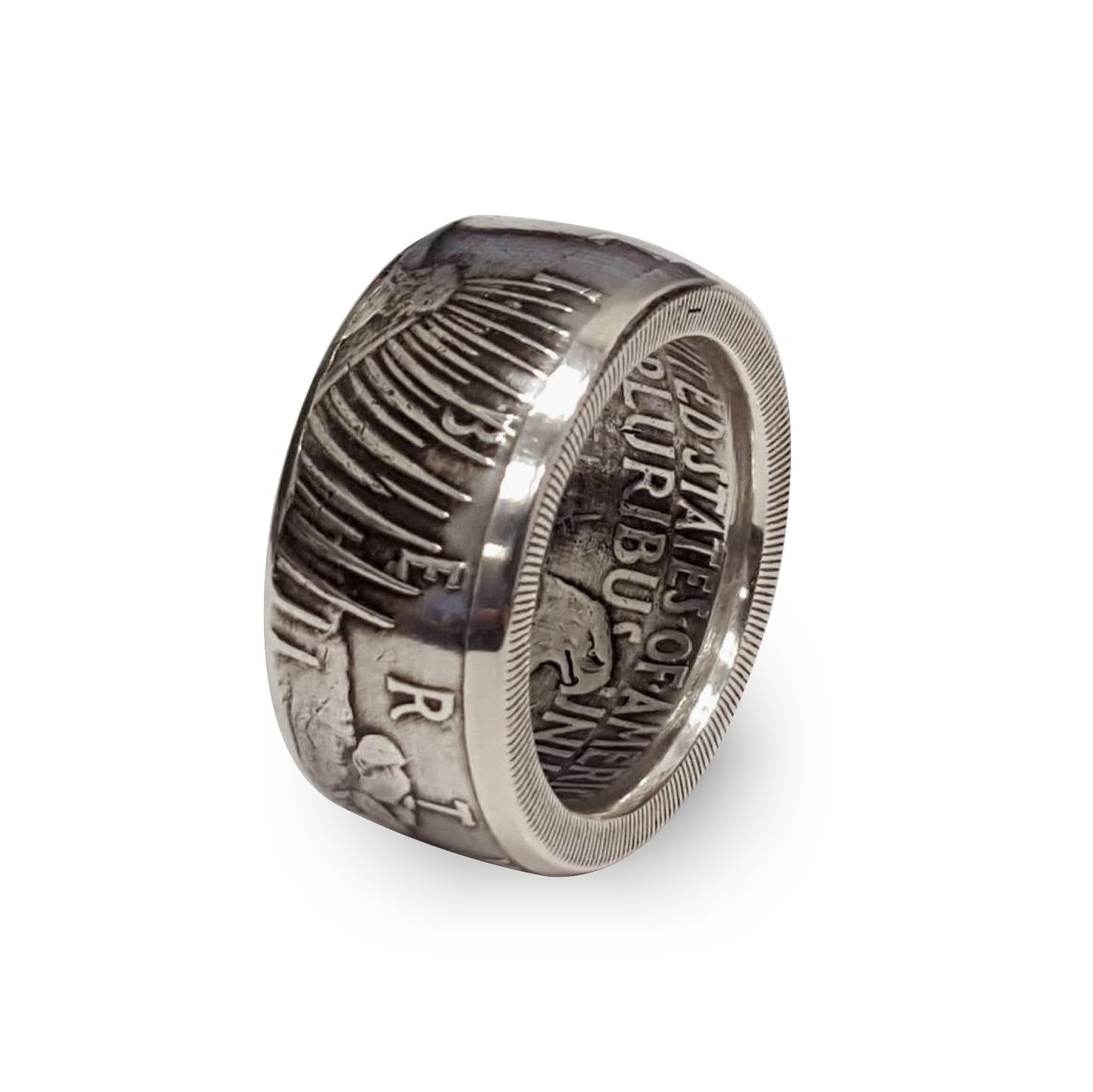 1928 Silver Peace DollarCoin Ring Handmade