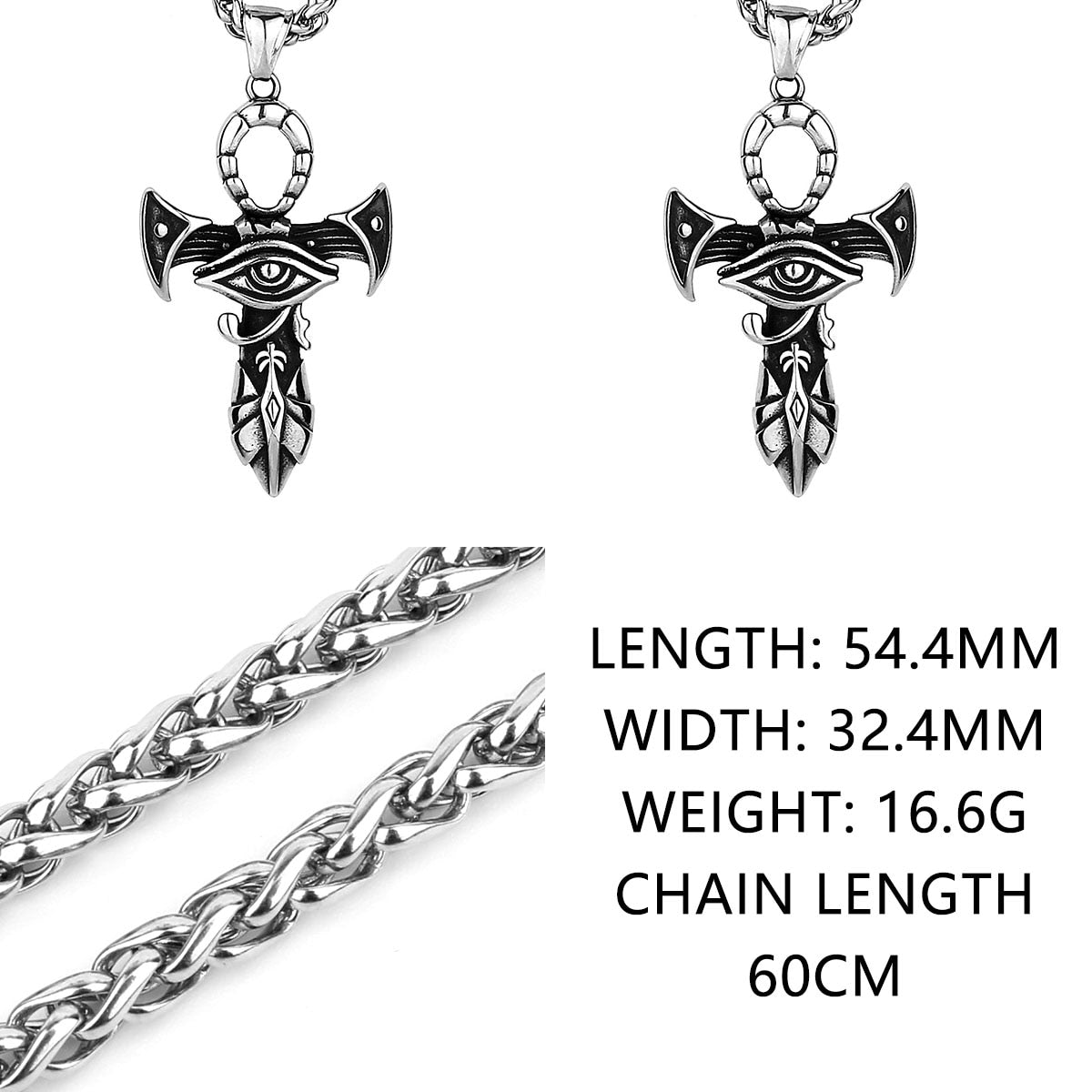 Eye of Horus Ankh Key of Life Pendant Ancient Egyptian Religion Jewelry