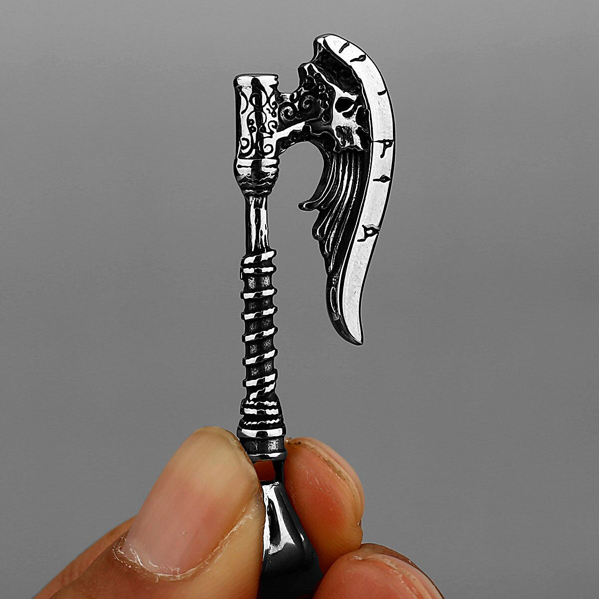 Viking Rune Axe Pendant Necklace