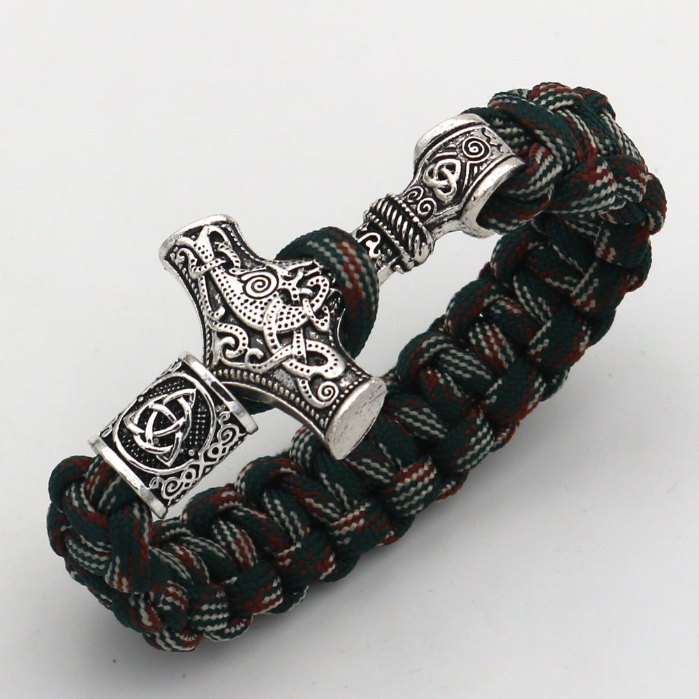 Viking Celtic Thor's Hammer Mjolnir Accessories Bracelets Triquetra