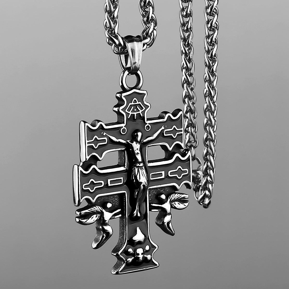 Patriarchal cross Pendant Necklace