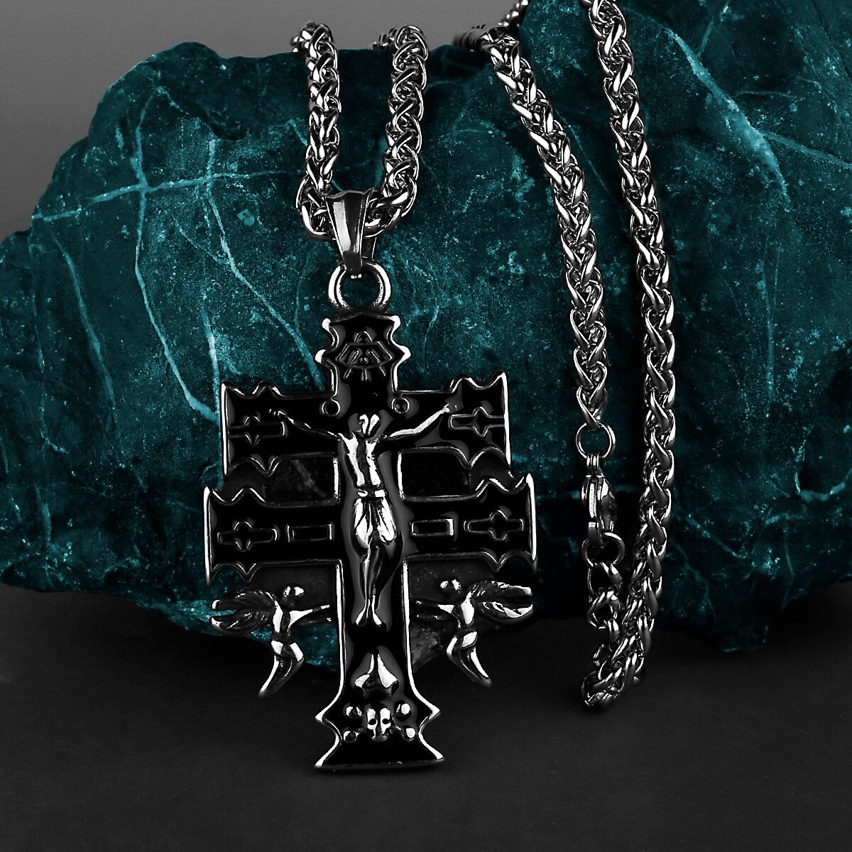 Patriarchal cross Pendant Necklace