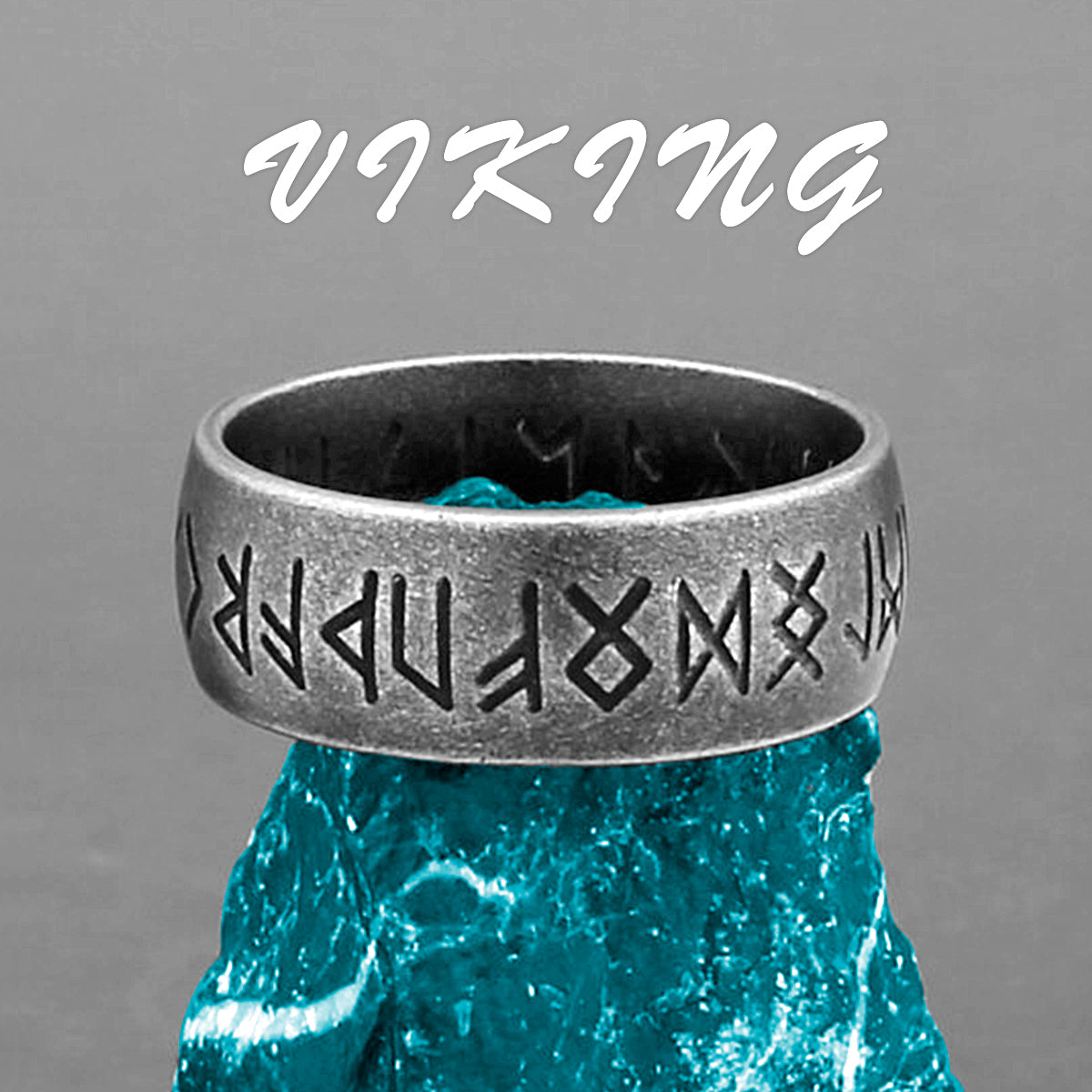 Viking Amulet Rune Retro Ring Jewelry