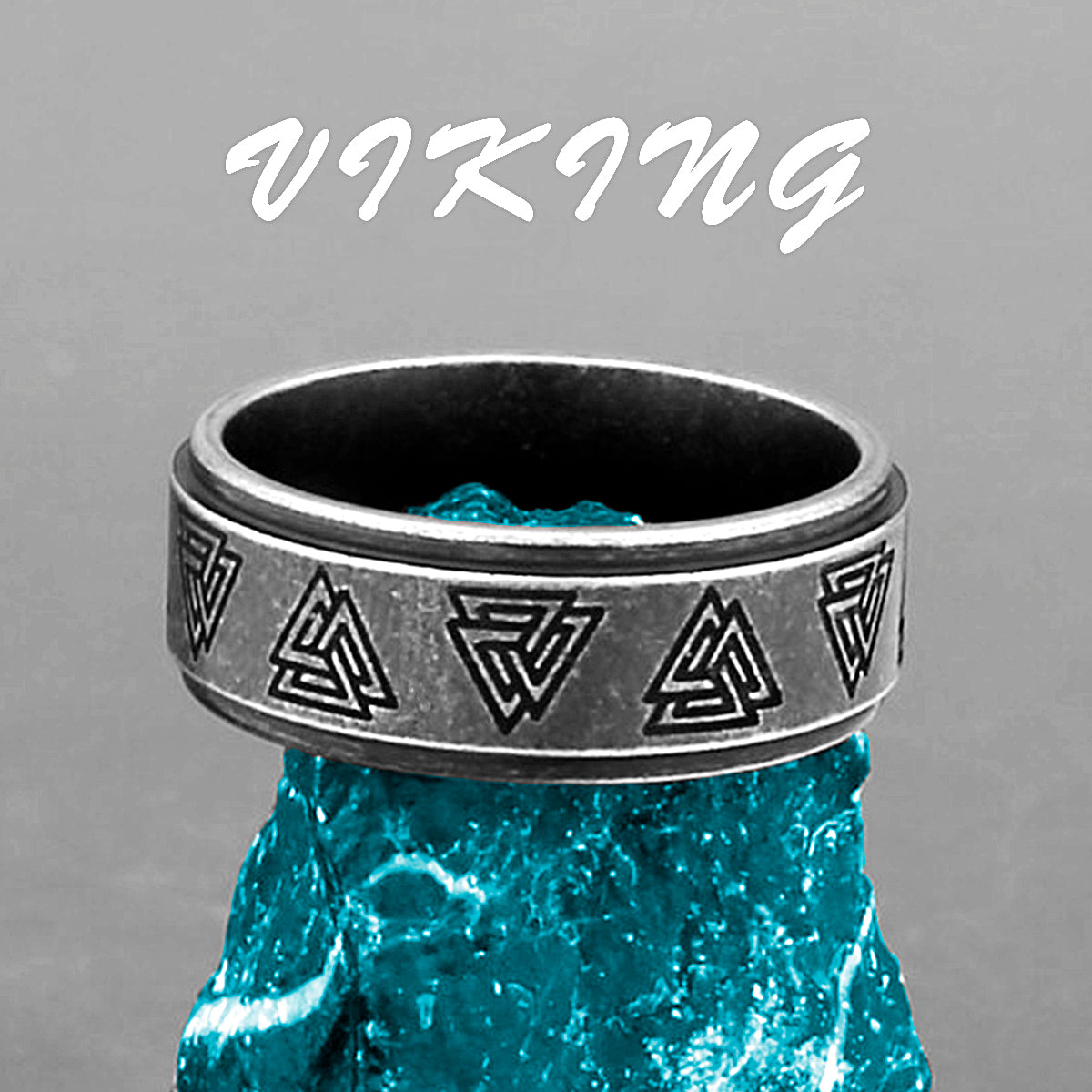 Viking Amulet Rune Retro Ring Jewelry