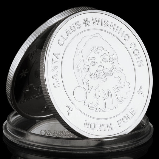 Santa Claus Wishing Coin Commemorative Coins Merry Christmas Souvenirs