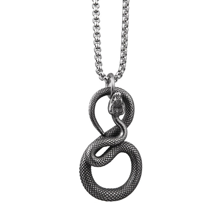 Hand-made Snake Pendant Necklace