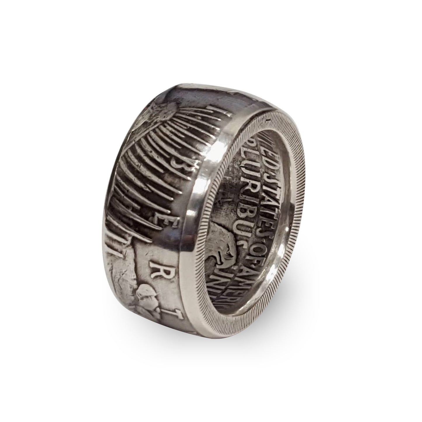 1928 Silver Peace DollarCoin Ring Handmade