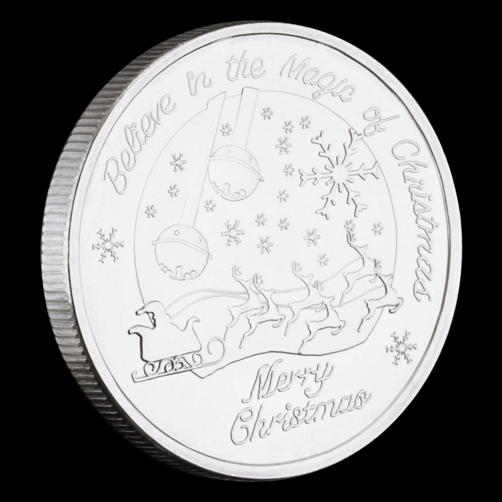 Santa Claus Wishing Coin Commemorative Coins Merry Christmas Souvenirs