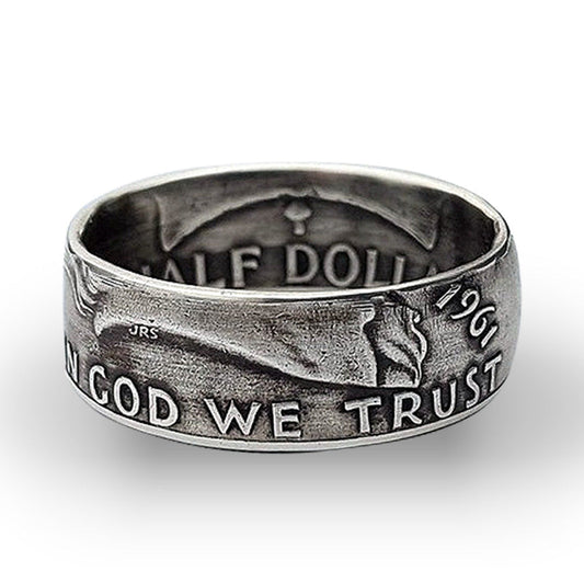 Handmade Franklin Half Dollars Coin Ring