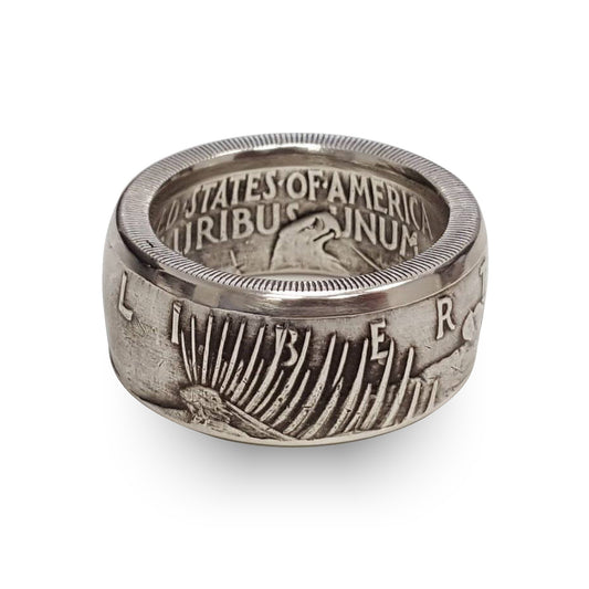 1928 Silver Peace DollarCoin Ring Handmade