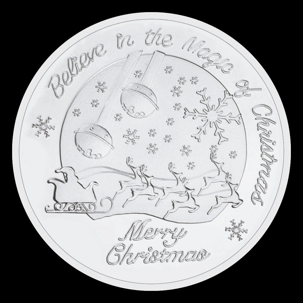 Santa Claus Wishing Coin Commemorative Coins Merry Christmas Souvenirs