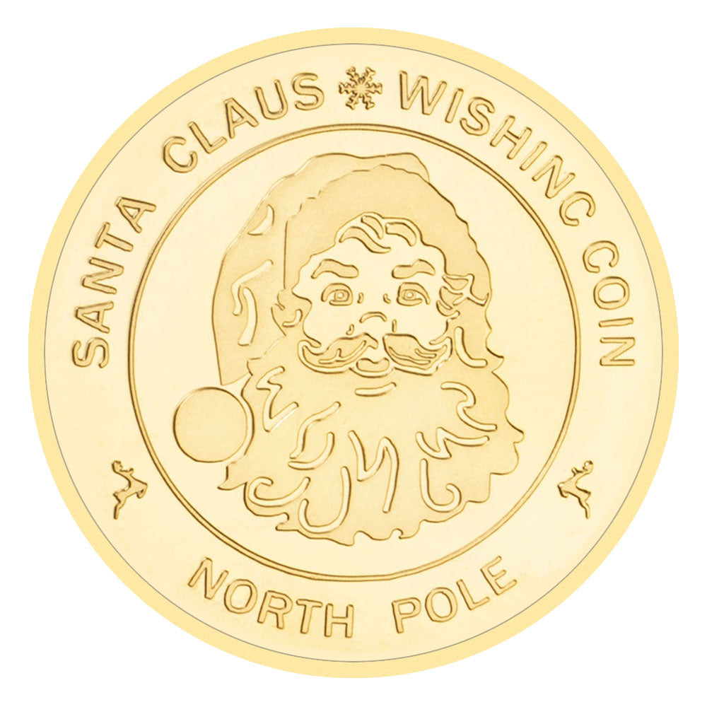 Santa Claus Wishing Coin Merry Christmas Souvenirs