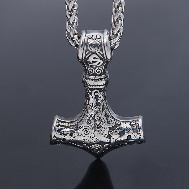 Nordic Viking Myth Thor's Hammer Mjolnir Pendant