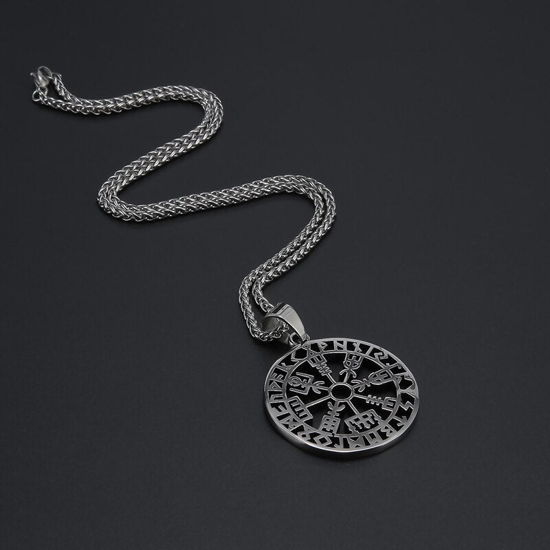 Vegvisir (Viking Compass) Viking Symbol Pendant Necklace