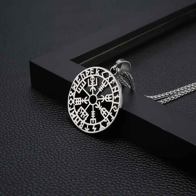 Vegvisir (Viking Compass) Viking Symbol Pendant Necklace