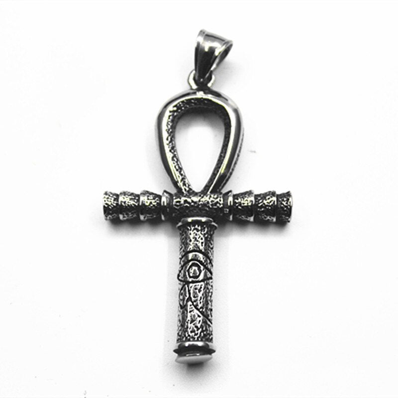Hand-made Horus Eye Cross Pendant Ankh Key of Life