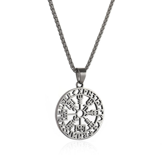Vegvisir (Viking Compass) Viking Symbol Pendant Necklace