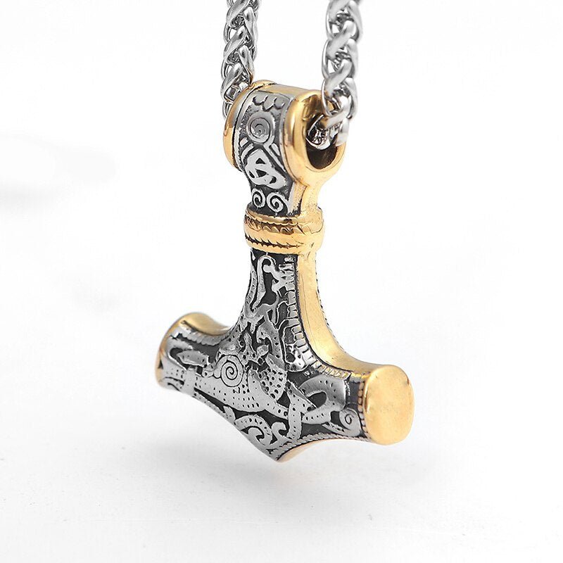 Nordic Viking Myth Thor's Hammer Mjolnir Pendant