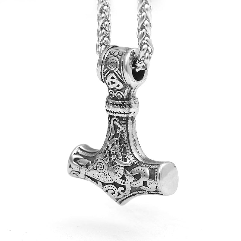 Nordic Viking Myth Thor's Hammer Mjolnir Pendant