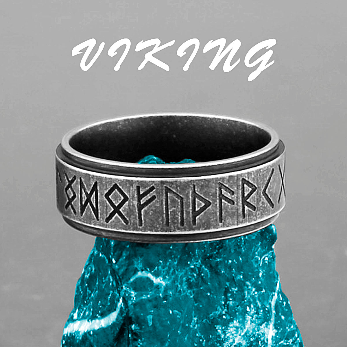 Viking Amulet Rune Retro Ring Jewelry