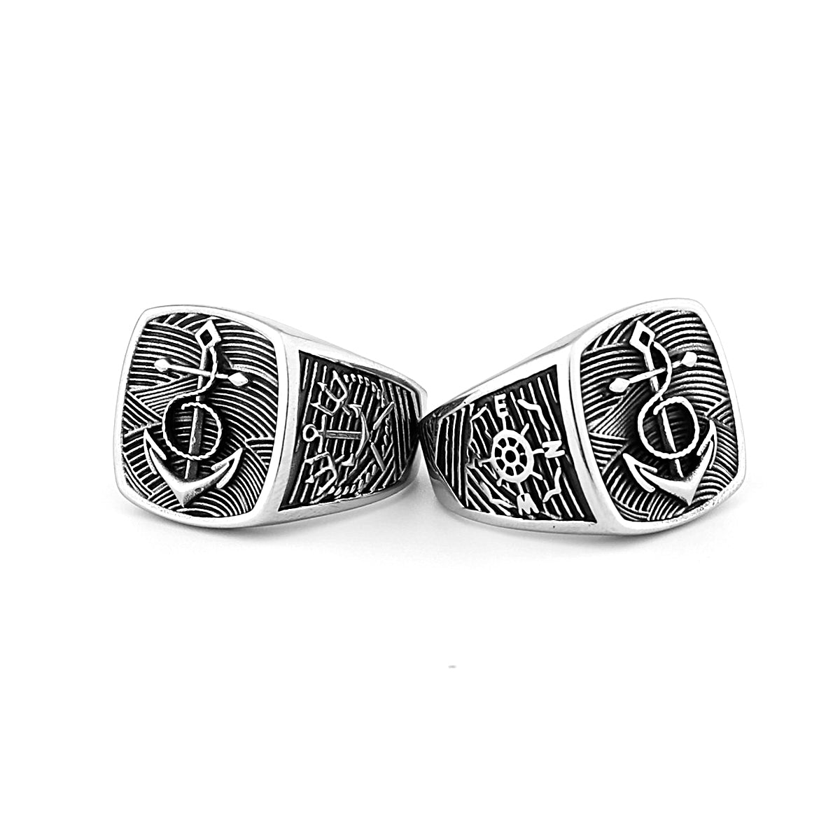 Viking Anchor Domineering Original Design Navy Style Ring