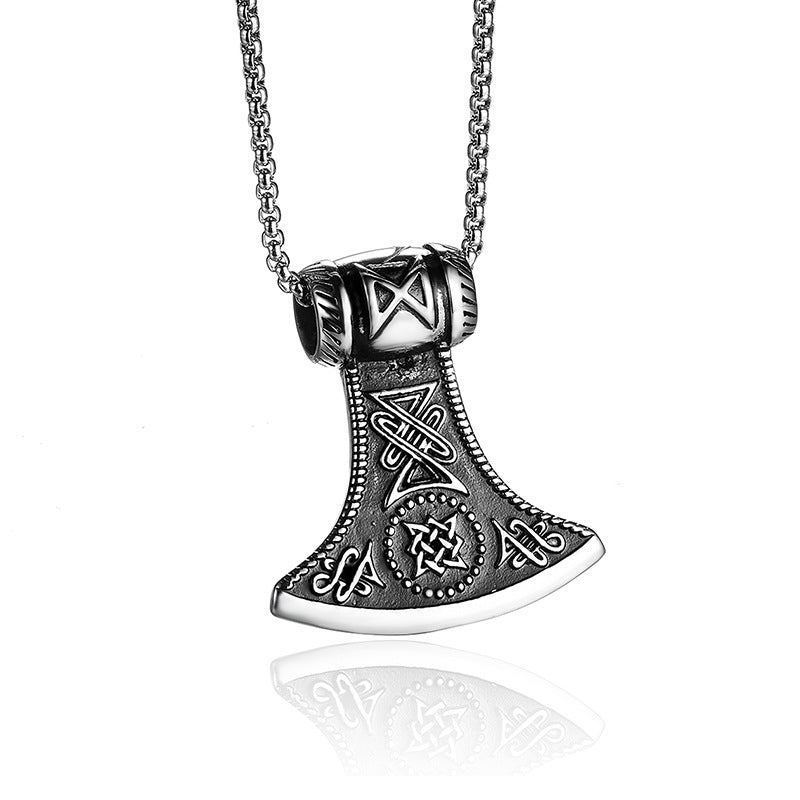 Viking Axe Pendant Necklace