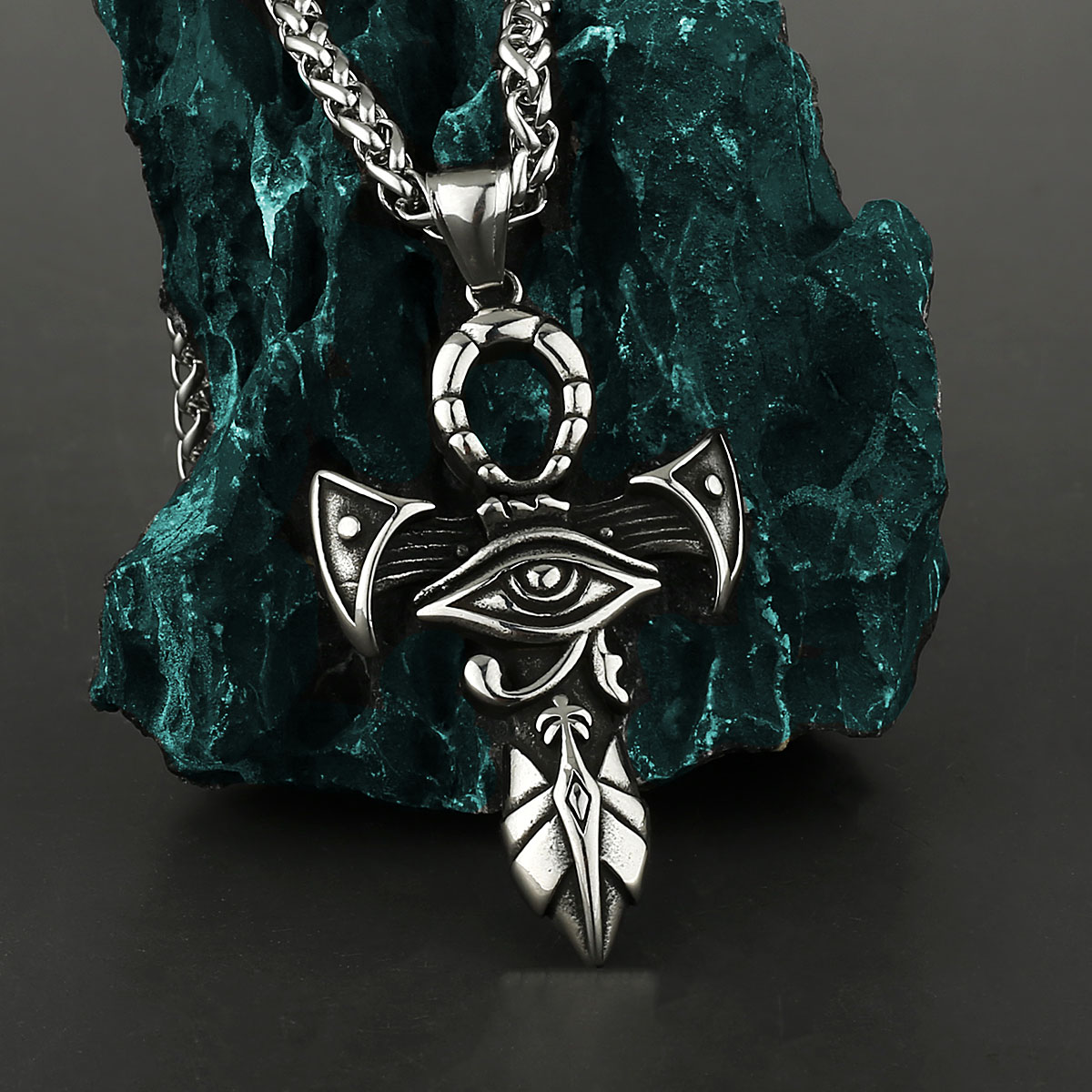 Eye of Horus Ankh Key of Life Pendant Ancient Egyptian Religion Jewelry