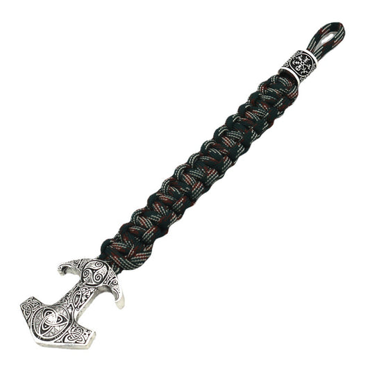 Viking Bracelet for Men Viking Mjolnir Pendant Nordic Wide Leather Wristband Viking Jewelry Men