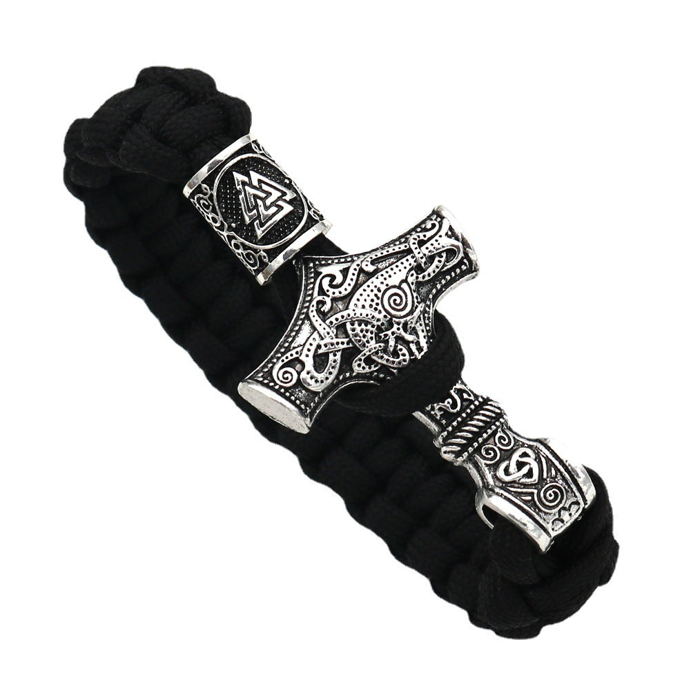 Viking Celtic Thor's Hammer Mjolnir Accessories Bracelets Valknut