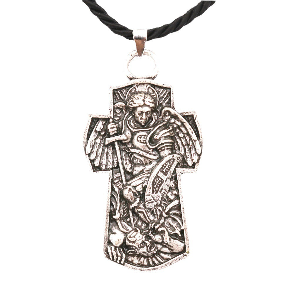 Saint Michael Necklace for Men Women  Archangel St Michael Pendant Necklace Protector Christian Jewelry Gifts