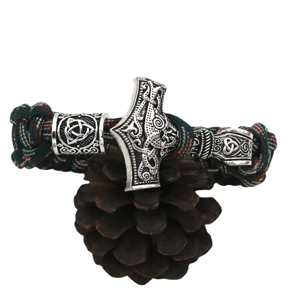 Viking Celtic Thor's Hammer Mjolnir Accessories Bracelets Triquetra