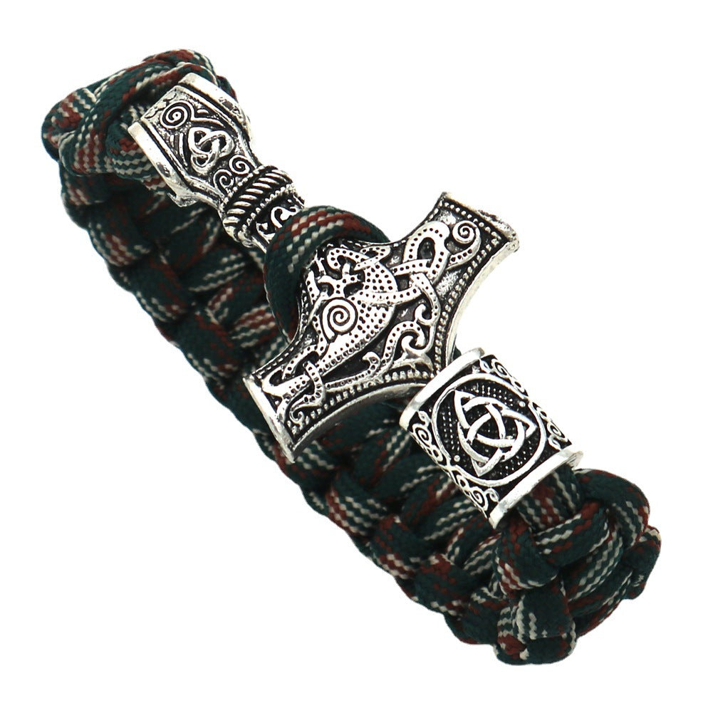 Viking Celtic Thor's Hammer Mjolnir Accessories Bracelets Triquetra