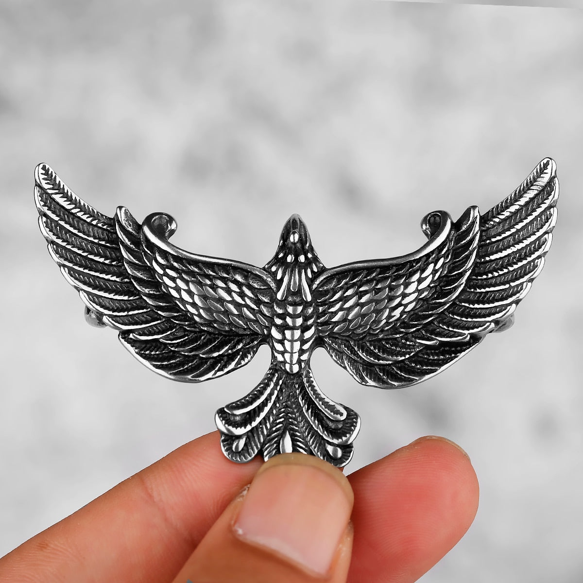 Phoenix Spreading Its Wings Pendant Good Luck Amulet Necklace