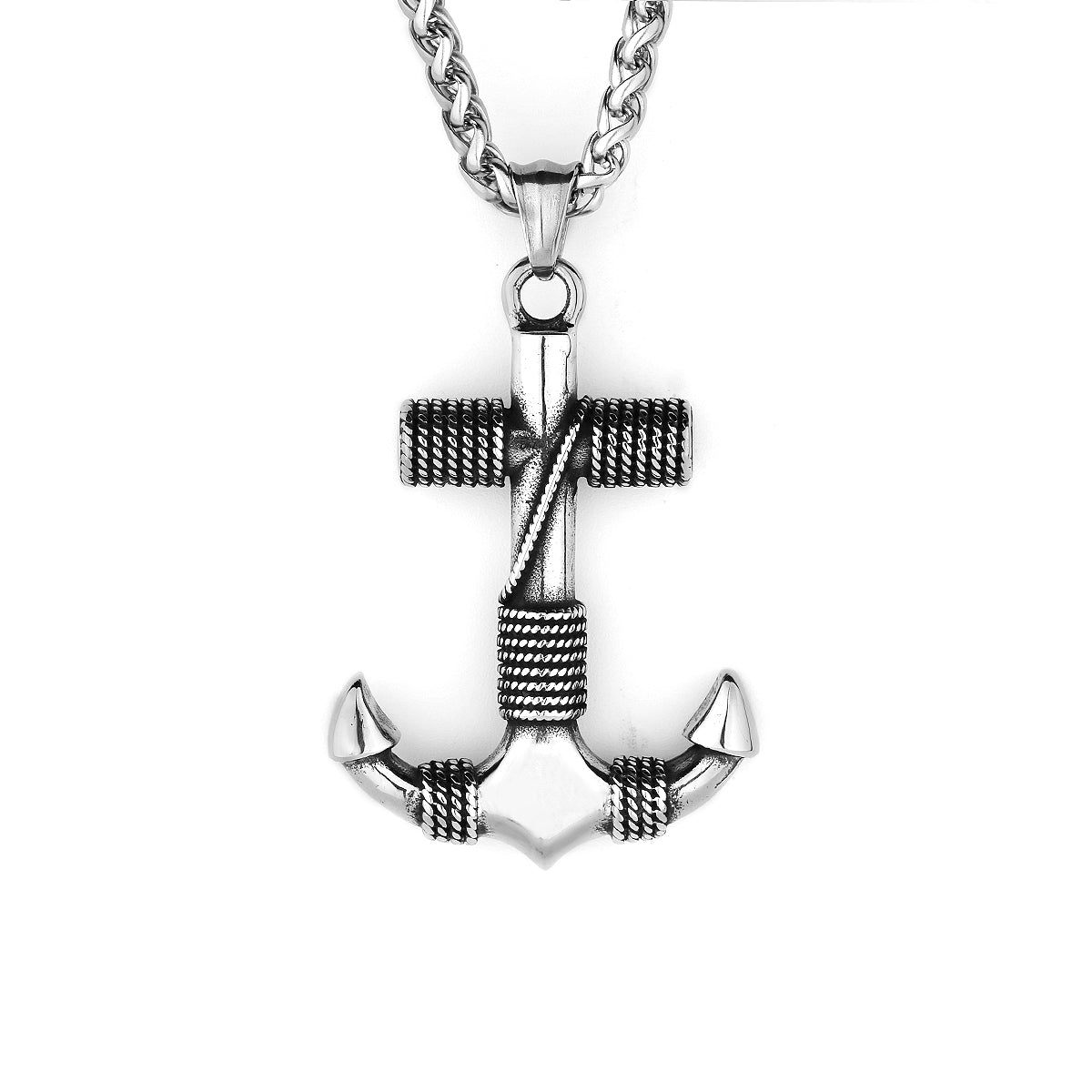 Viking Pirate Anchor Retro Pendant Anchored Cross