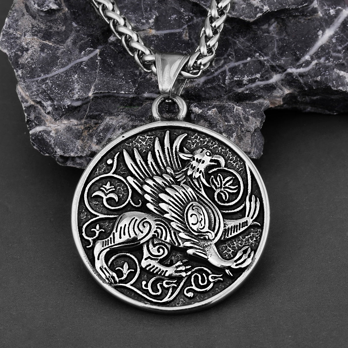 Greek Mythology Griffin Amulet Pendant Necklace