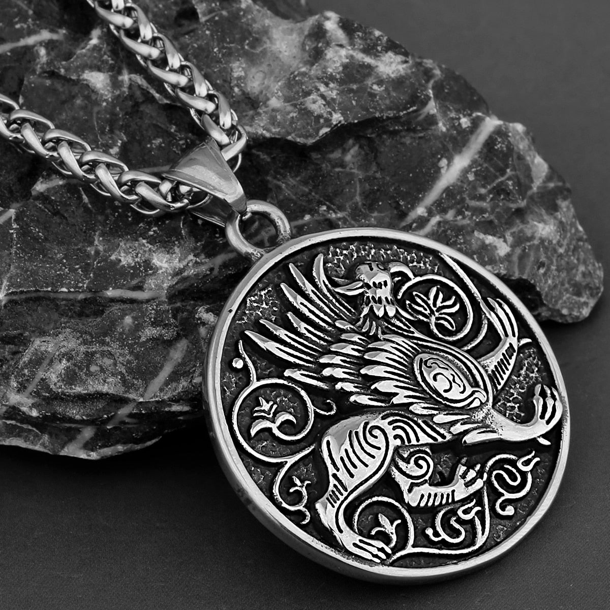 Greek Mythology Griffin Amulet Pendant Necklace