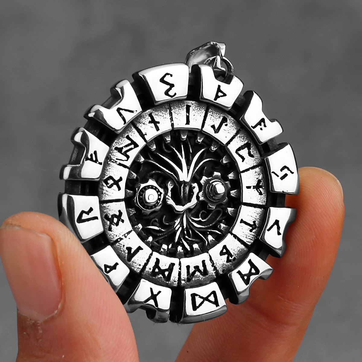 Viking Tree of Life and Odin Rune Necklace Pendant Viking Jewelry Gift