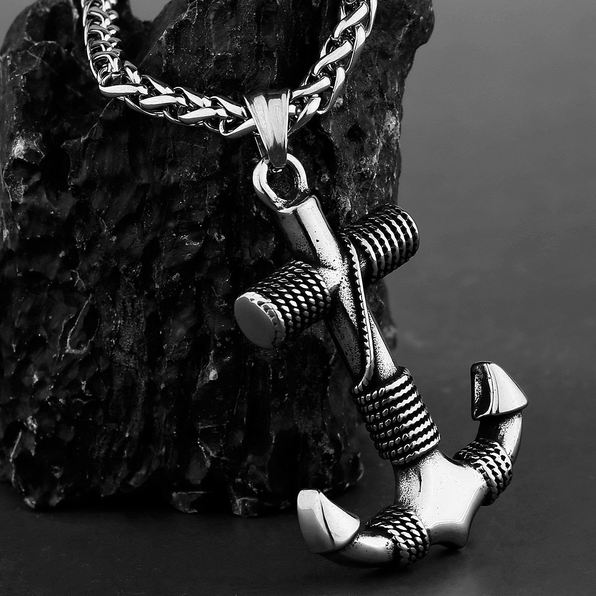 Viking Pirate Anchor Retro Pendant Anchored Cross