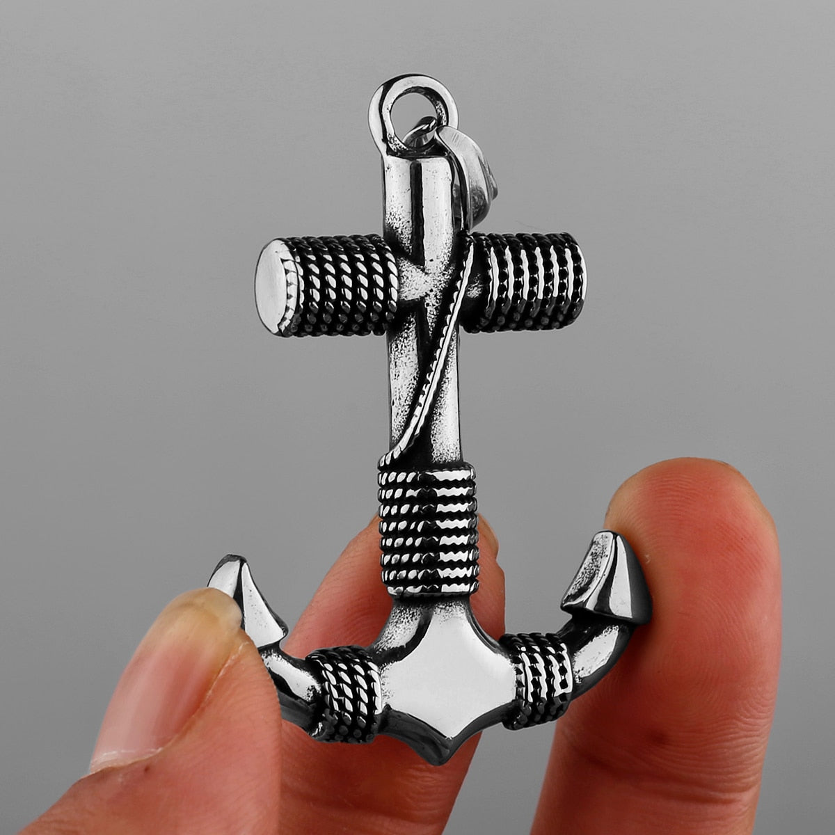 Viking Pirate Anchor Retro Pendant Anchored Cross