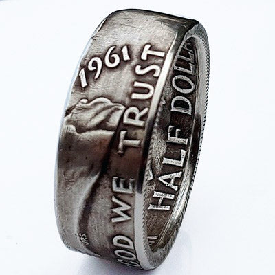 Handmade Franklin Half Dollars Coin Ring