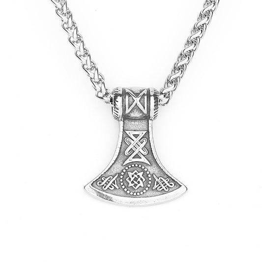 Stainless Steel Viking Axe Necklace Pendant