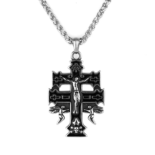 Patriarchal cross Pendant Necklace